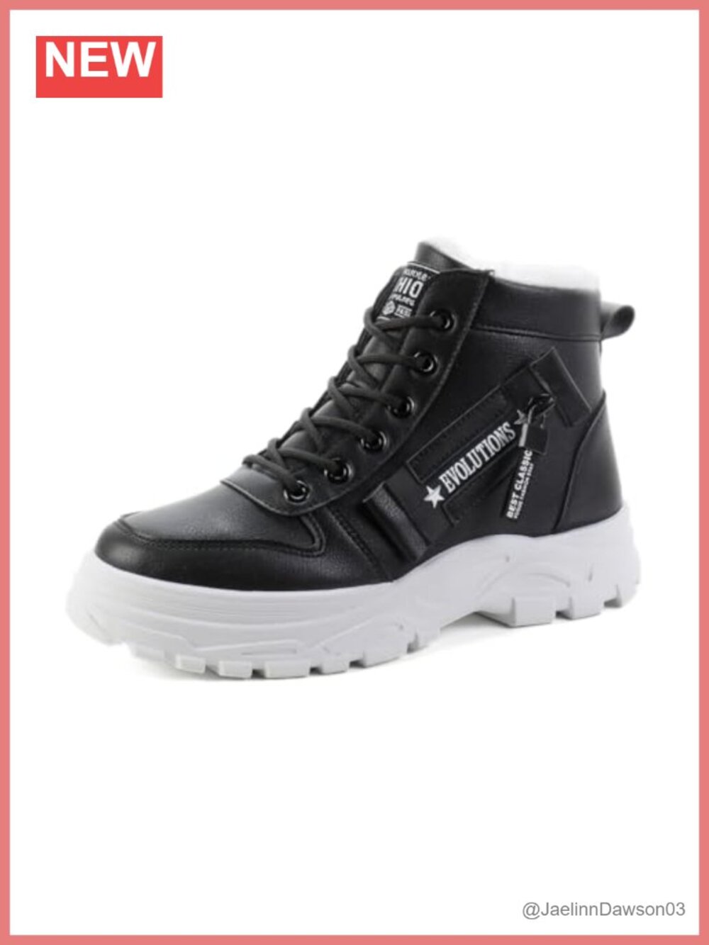 Women's Fur Lined Winter Snow Boots Waterproof Anti-Slip Ankle Booties